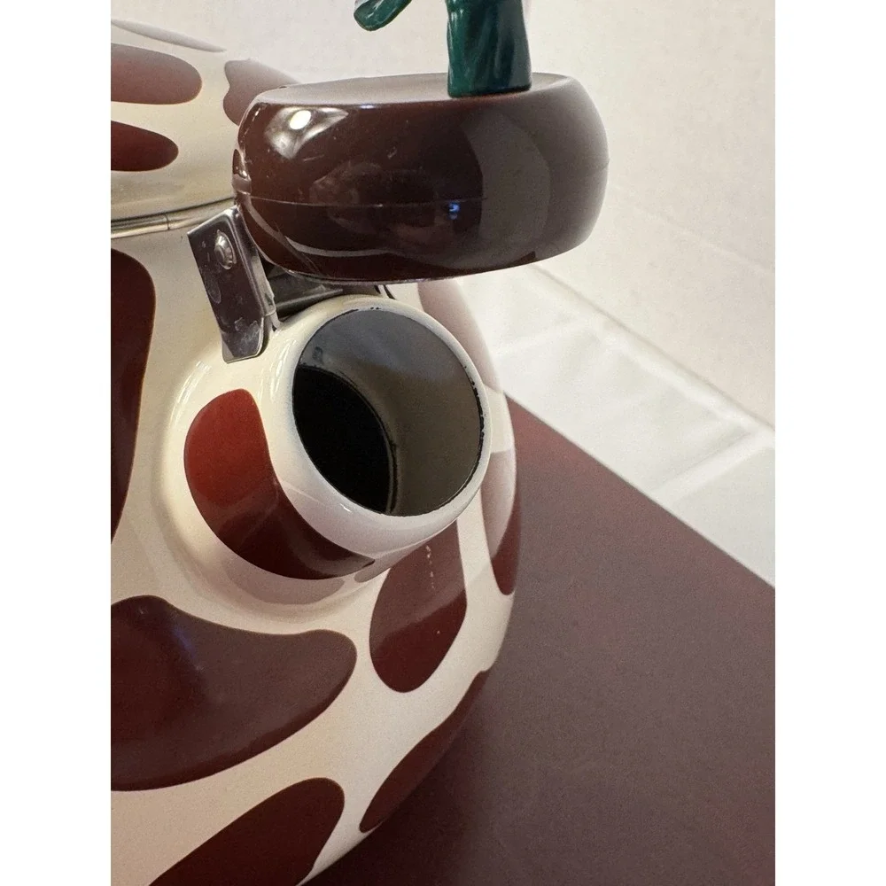 Supreme Housewares Giraffe Whistling  Enamel On Steel Teapot Tea Kettle